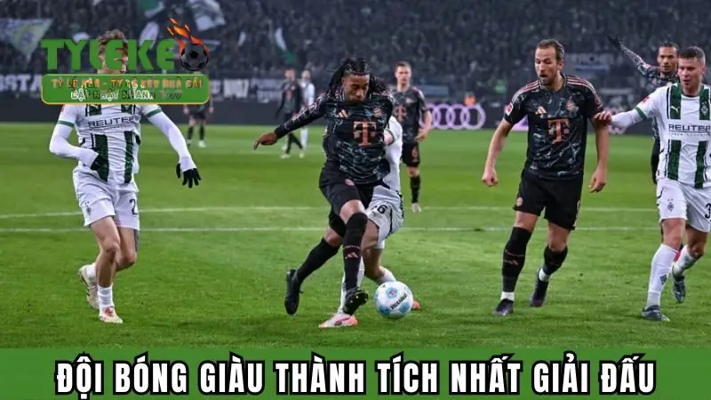 Đội bóng giàu thành tích nhất lịch sử giải đấu Bundesliga